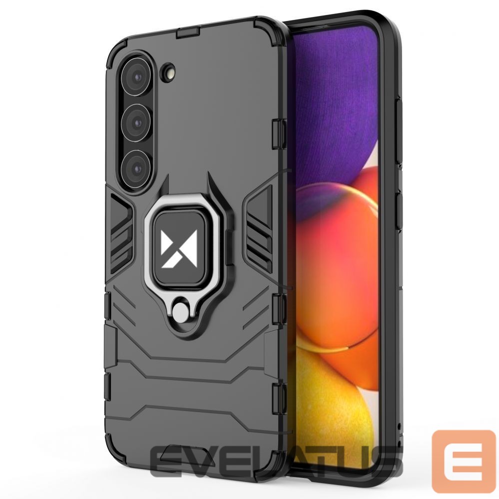 Tagakaaned Wozinsky Wozinsky Ring Armor case for Samsung Galaxy S23+ armored cover magnetic holder ring black