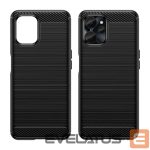 Tagakaaned Hurtel  Carbon Case for Realme 10 5G / Realme 9i 5G Flexible Silicone Carbon Cover Black 