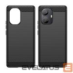 Tagakaaned Hurtel  Carbon Case case for Realme 10 Pro+ flexible silicone carbon cover black 