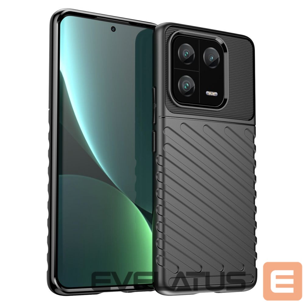 Tagakaaned Hurtel Thunder Case case for Xiaomi 13 Pro silicone armor case black