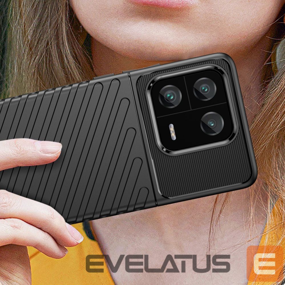 Tagakaaned Hurtel Thunder Case case for Xiaomi 13 Pro silicone armor case black
