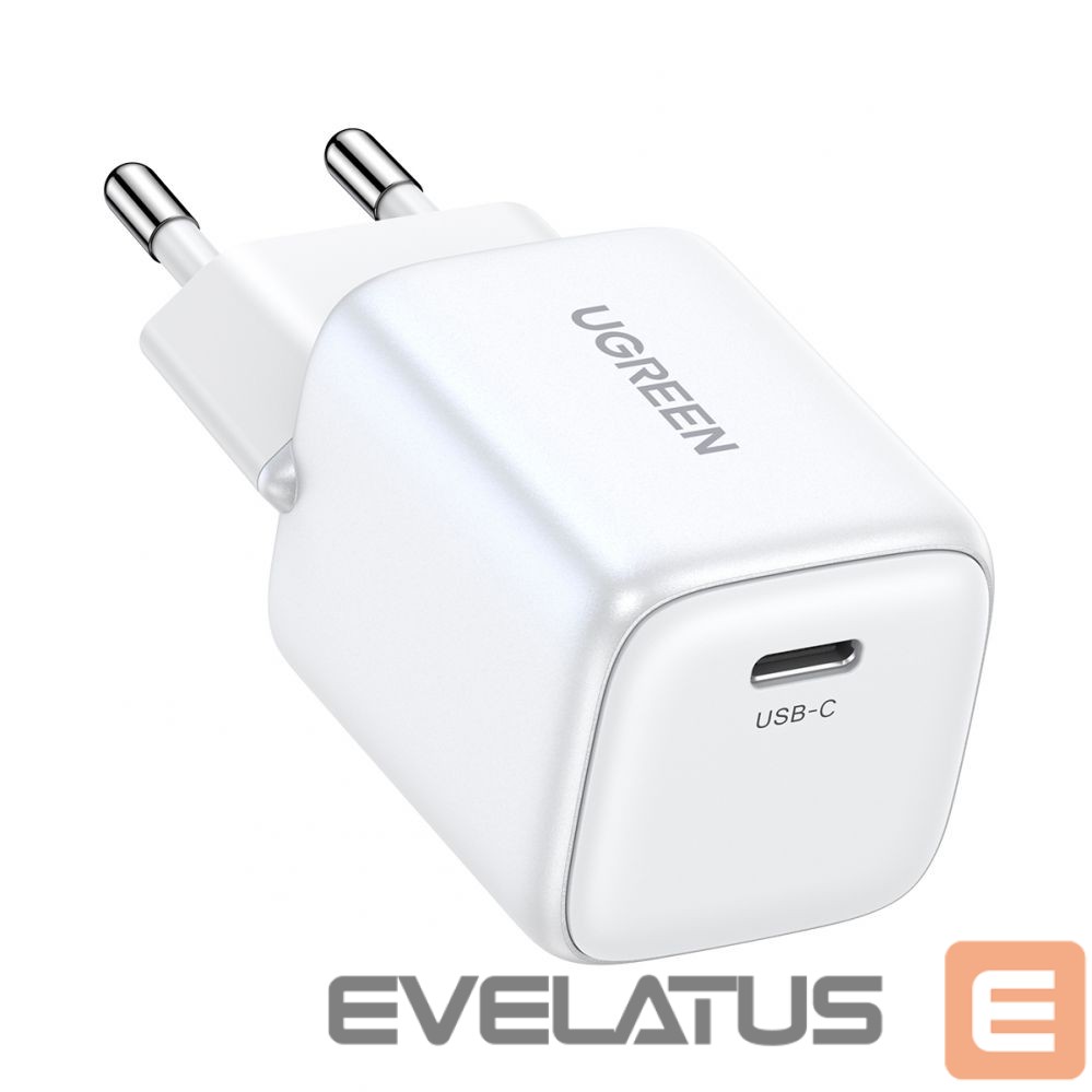 Adaptrid Ugreen Nexode mini CD318 15324 GaN 20W USB-C PD 3.0 / QC 4.0 network charger White