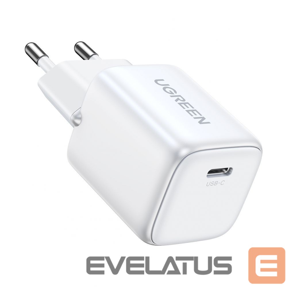 Adaptrid Ugreen Nexode mini CD318 15324 GaN 20W USB-C PD 3.0 / QC 4.0 network charger White