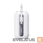 Väline aku Joyroom  Joyroom mini powerbank 10000mAh Colorful Series 22.5W with 2 built-in USB C and Lightning cables white (JR-L012) 