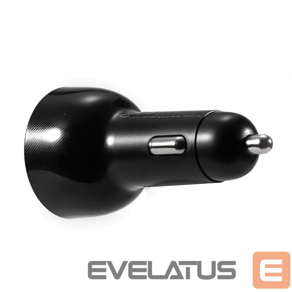 Adaptrid Joyroom Joyroom 70W car charger with 3 ports: USB, 2 x USB C black (JR-CL26)