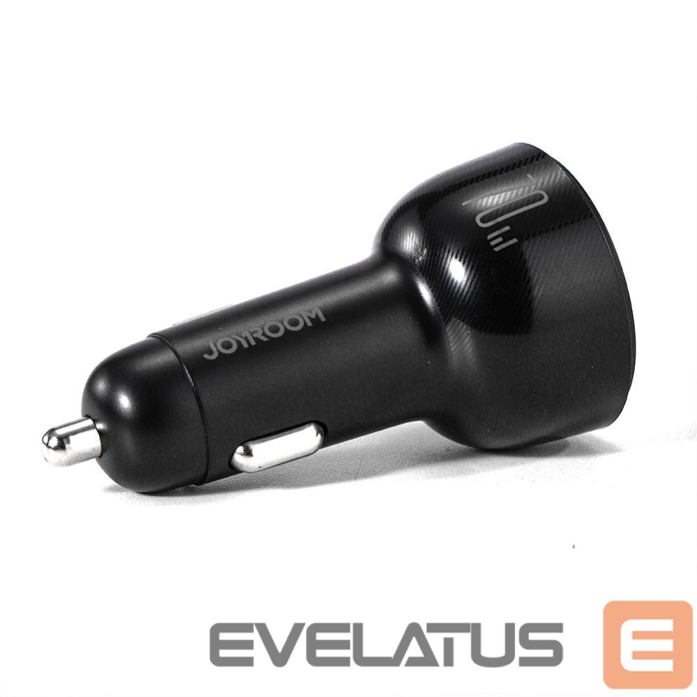 Adaptrid Joyroom Joyroom 70W car charger with 3 ports: USB, 2 x USB C black (JR-CL26)