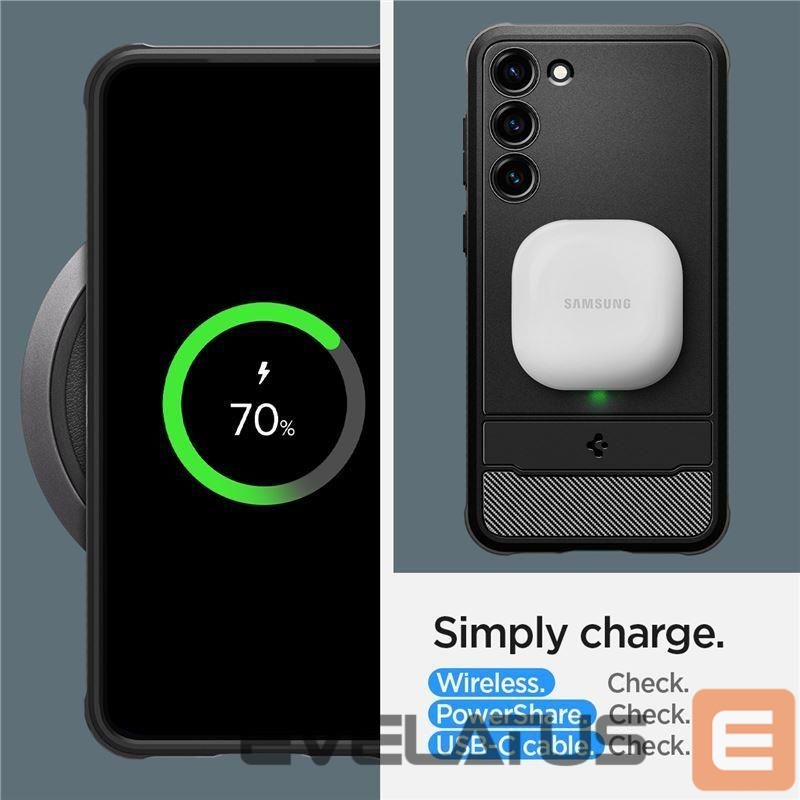 Tagakaaned Spigen Spigen Rugged Armor Case for Samsung Galaxy S23 - Matte Black