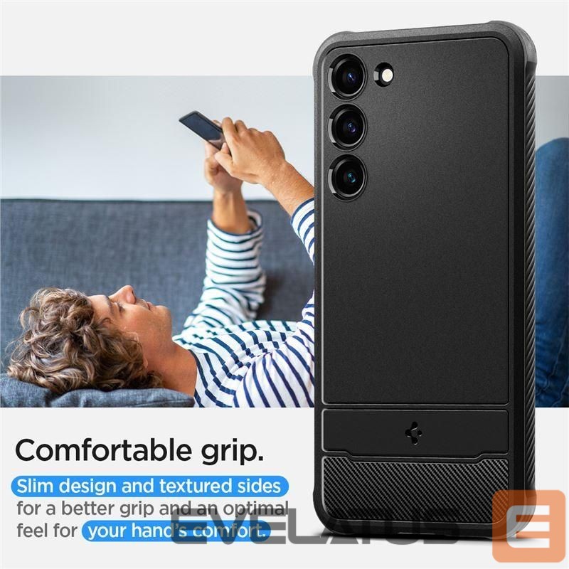 Tagakaaned Spigen Spigen Rugged Armor Case for Samsung Galaxy S23 - Matte Black