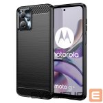 Tagakaaned Hurtel  Carbon Case for Motorola Moto G13 flexible silicone carbon cover black 