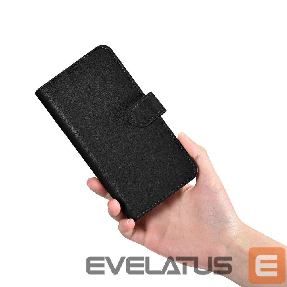 Tagakaaned iCarer iCarer Wallet Case for Samsung Galaxy S23 leather case wallet black