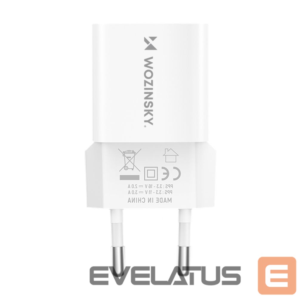 Adaptrid Wozinsky Wozinsky WWCEAC GaN USB-A USB-C 33W Wall Charger - White