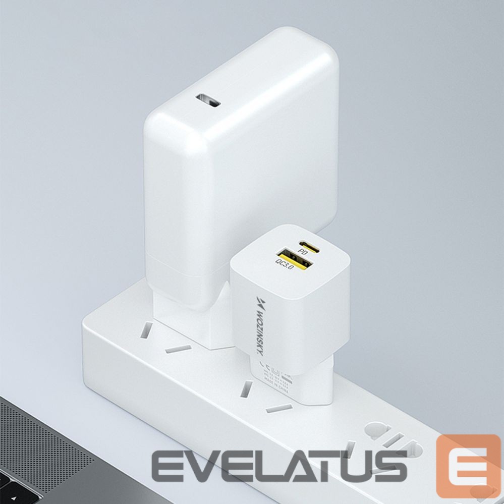 Adaptrid Wozinsky Wozinsky WWCEAC GaN USB-A USB-C 33W Wall Charger - White