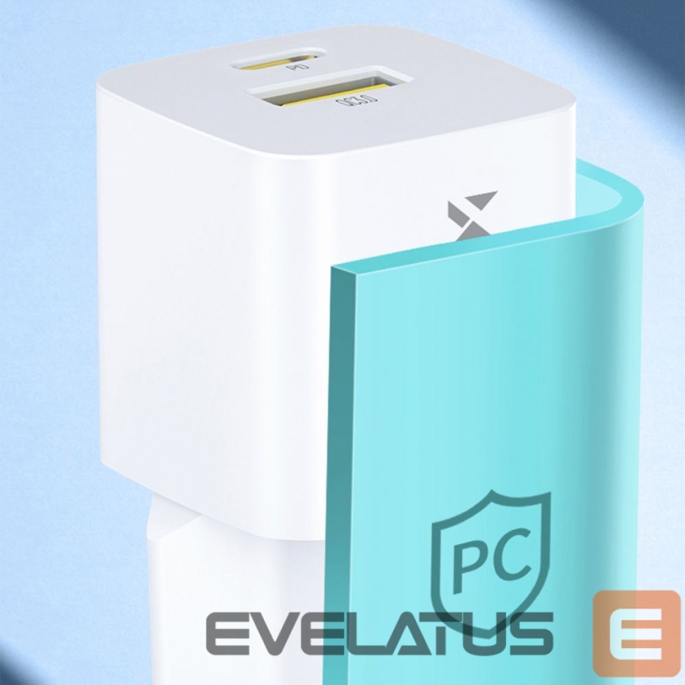 Adaptrid Wozinsky Wozinsky WWCEAC GaN USB-A USB-C 33W Wall Charger - White
