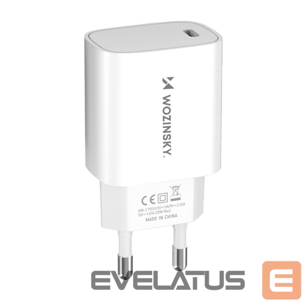 Adaptrid Wozinsky Wozinsky WGWCCW 20W USB-C Wall Charger - White