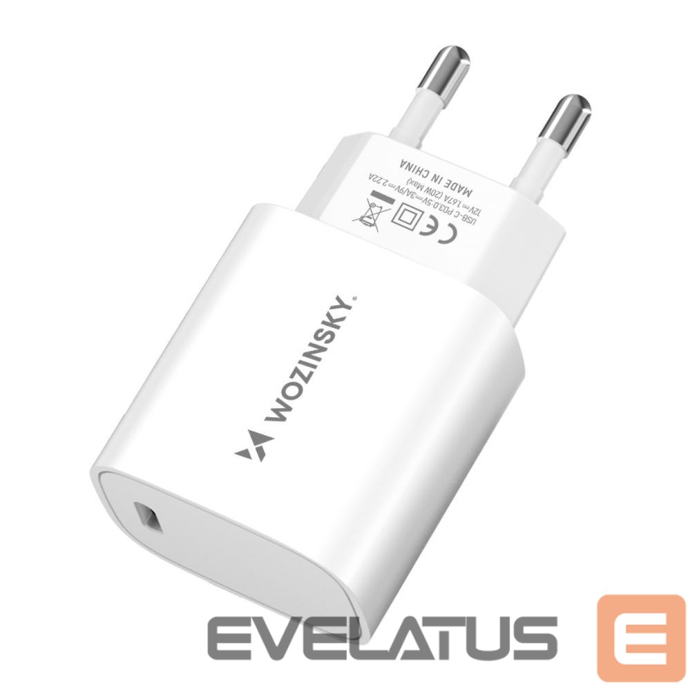Adaptrid Wozinsky Wozinsky WGWCCW 20W USB-C Wall Charger - White