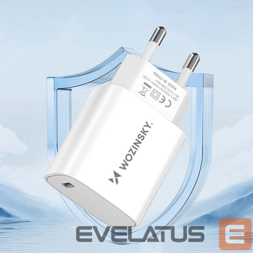 Adaptrid Wozinsky Wozinsky WGWCCW 20W USB-C Wall Charger - White