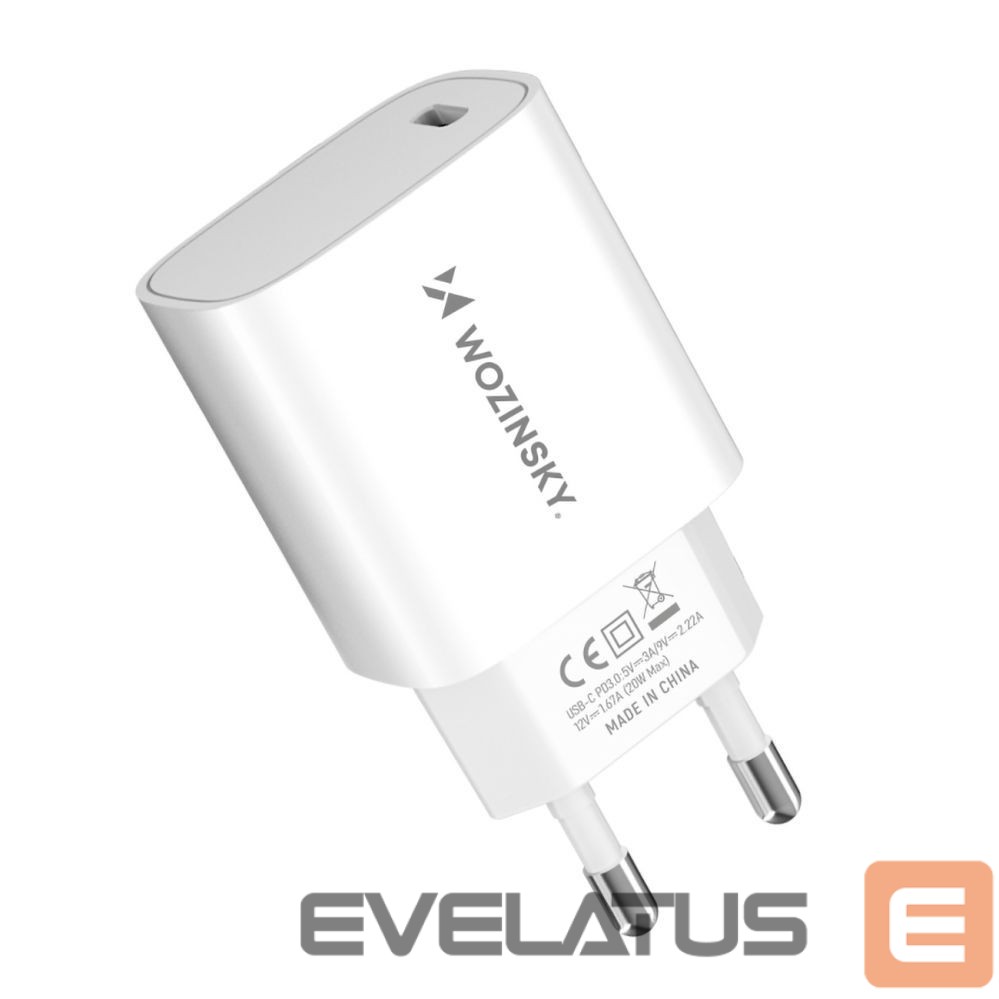 Adaptrid Wozinsky Wozinsky WGWCCW 20W USB-C Wall Charger - White