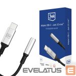 Kaabel 3MK  3mk USB-C adapter - 3.5 mm minijack - silver 