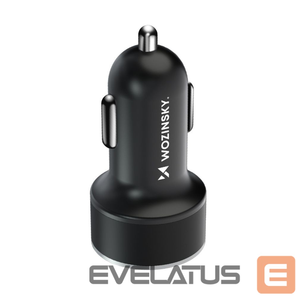 Adaptrid Wozinsky Wozinsky WDCCAC USB-C USB-A 36W Car Charger - Black