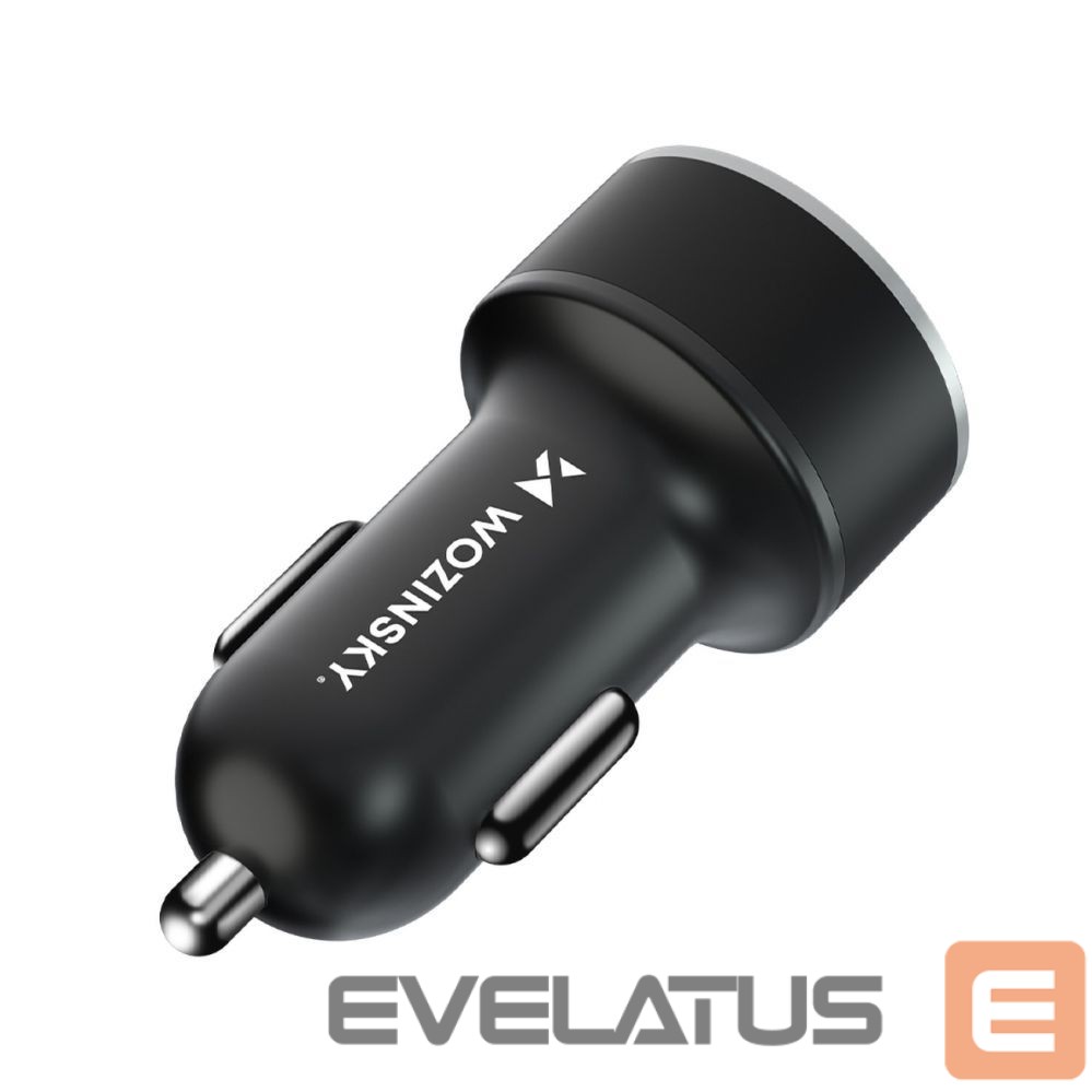 Adaptrid Wozinsky Wozinsky WDCCAC USB-C USB-A 36W Car Charger - Black