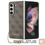 Tagakaaned Guess  Guess GUHCZFD5GF4GBR F946 Z Fold5 brown/brown hardcase 4G Charms Collection 