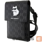Muu telefoni lisavarustus Karl Lagerfeld  Karl Lagerfeld Case KLWBSAKHPCK Handbag - Black Saffiano Monogram Choupette 