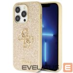 Tagakaaned Guess  Guess GUHCP14LHG4SGD case for iPhone 14 Pro - gold Glitter Script Big 4G 