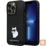 Tagakaaned Karl Lagerfeld  Karl Lagerfeld KLHCP14XSMHCNPK case for iPhone 14 Pro Max 6.7" - black Silicone C Metal Pin 