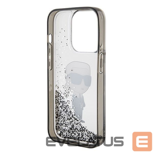 Tagakaaned Karl Lagerfeld Karl Lagerfeld Liquid Glitter Ikonik case for iPhone 15 Pro - transparent
