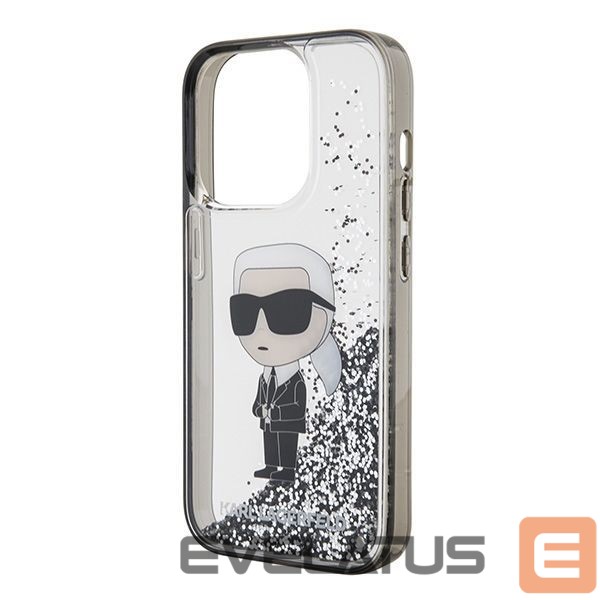 Tagakaaned Karl Lagerfeld Karl Lagerfeld Liquid Glitter Ikonik case for iPhone 15 Pro - transparent