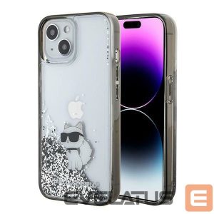 Tagakaaned Karl Lagerfeld  Karl Lagerfeld Liquid Glitter Choupette case for iPhone 15 - transparent 