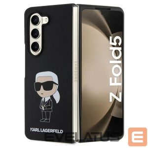 Tagakaaned Karl Lagerfeld  Karl Lagerfeld KLHCZFD5SNIKBCK Z Fold5 hardcase black/black Silicone Ikonik 