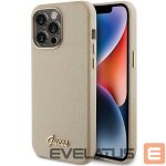 Tagakaaned Guess  Guess Glitter Glossy Script case for iPhone 15 Pro Max - gold 