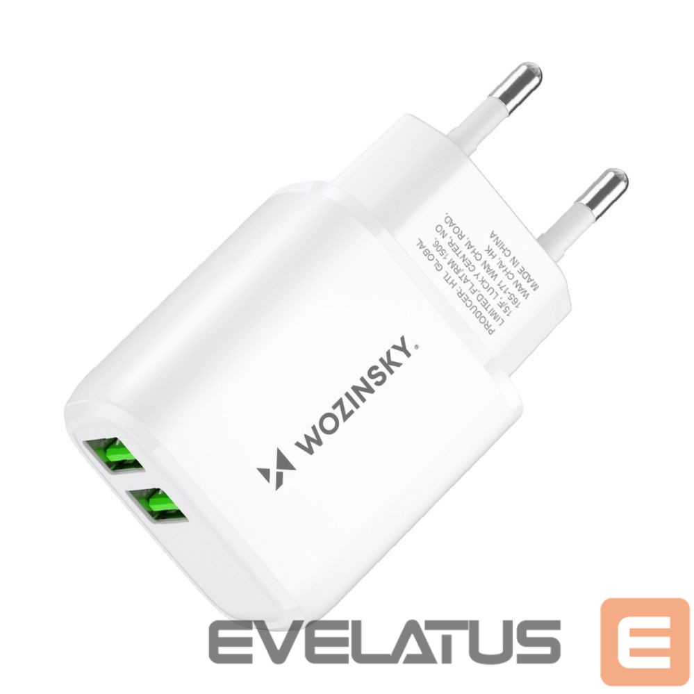 Adaptrid Wozinsky Wozinsky CUWCW 2.4A 2 x USB-A Wall Charger - White