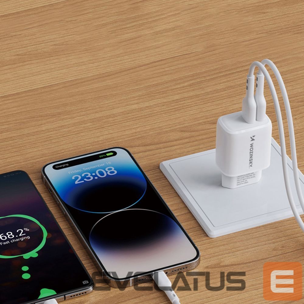 Adaptrid Wozinsky Wozinsky CUWCW 2.4A 2 x USB-A Wall Charger - White