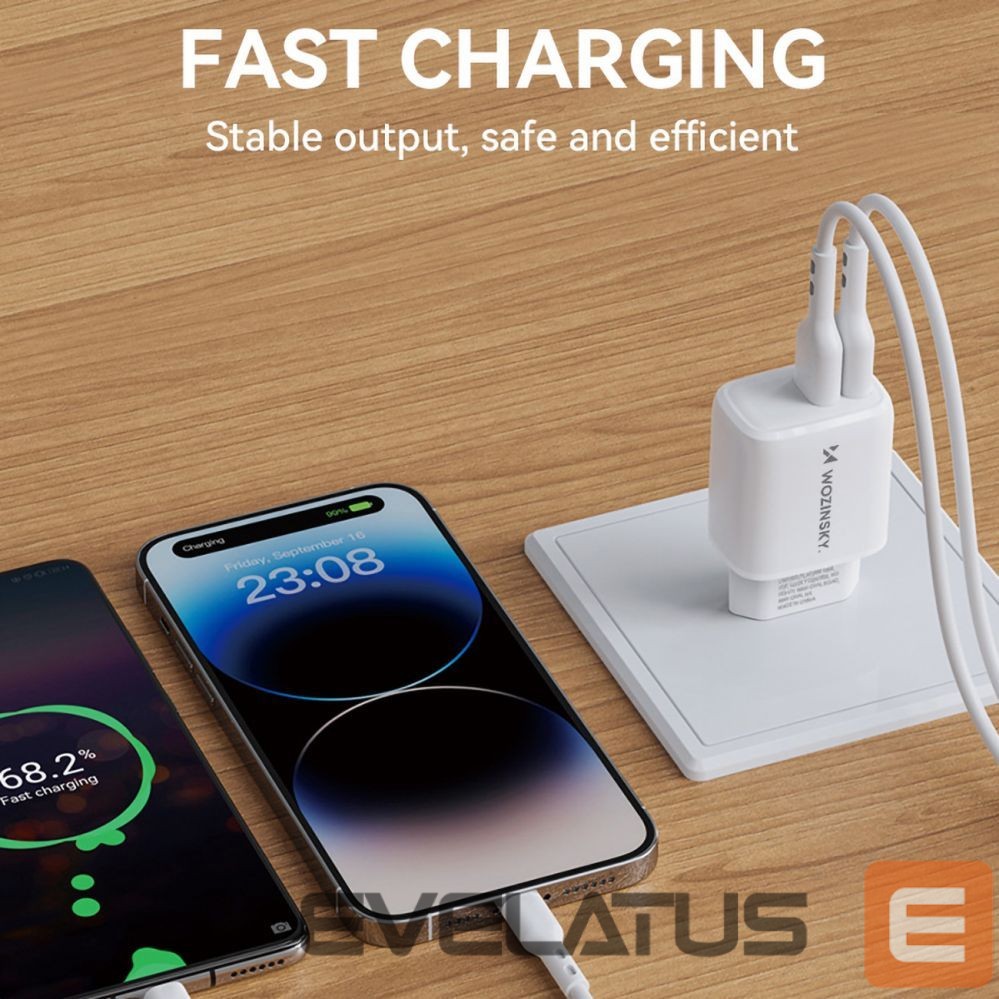Adaptrid Wozinsky Wozinsky CUWCW 2.4A 2 x USB-A Wall Charger - White