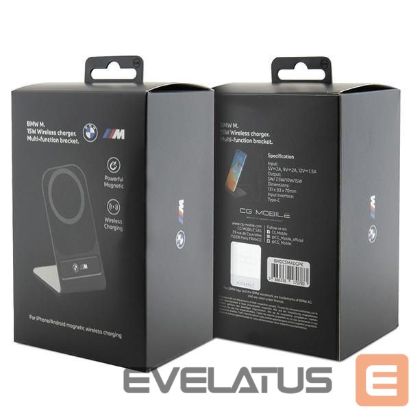 Muu telefoni lisavarustus BMW BMW nice. induction BMDCSMADGPK 15W black/black M Edition MagSafe