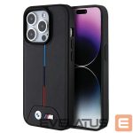 Tagakaaned BMW  BMW Quilted Tricolor MagSafe case for iPhone 15 Pro - black 