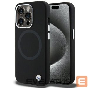 Tagakaaned BMW  BMW Signature Liquid Silicone MagSafe case for iPhone 15 Pro - black 