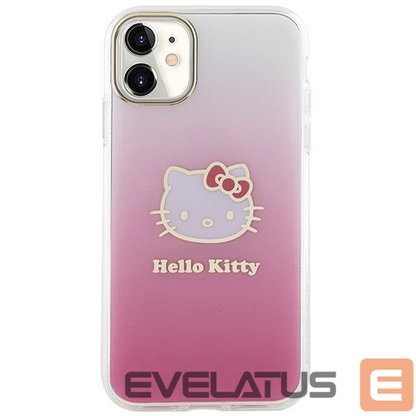 Tagakaaned Hello Kitty Hello Kitty IML Gradient Electrop Kitty Head Case for iPhone 11 / Xr - Pink