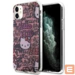 Tagakaaned Hello Kitty  Hello Kitty IML Tags Graffiti case for iPhone 11 / Xr - pink 