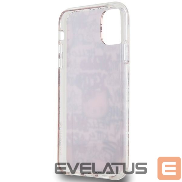 Tagakaaned Hello Kitty Hello Kitty IML Tags Graffiti case for iPhone 11 / Xr - pink