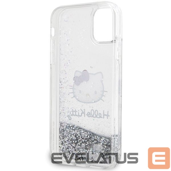 Tagakaaned Hello Kitty Hello Kitty Liquid Glitter Charms Kitty Head Case for iPhone 11 / Xr - Silver
