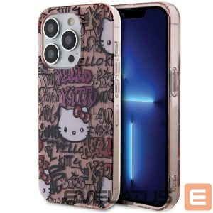 Tagakaaned Hello Kitty  Hello Kitty IML Tags Graffiti case for iPhone 13 Pro / 13 - pink 