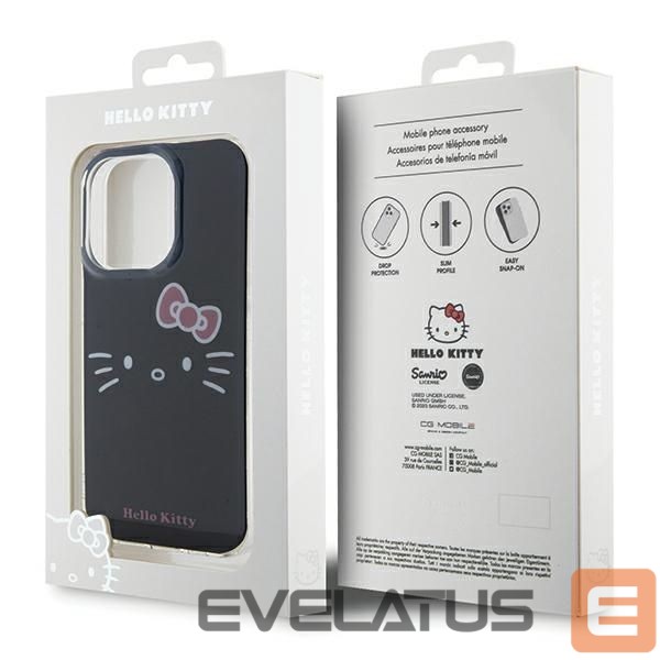 Tagakaaned Hello Kitty Hello Kitty IML Kitty Face case for iPhone 13 Pro Max - black