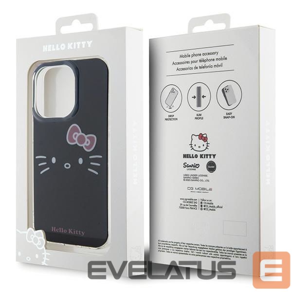 Tagakaaned Hello Kitty Hello Kitty IML Kitty Face case for iPhone 14 Pro - black