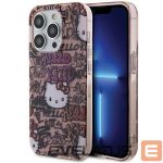 Tagakaaned Hello Kitty  Hello Kitty IML Tags Graffiti case for iPhone 14 Pro Max - pink 