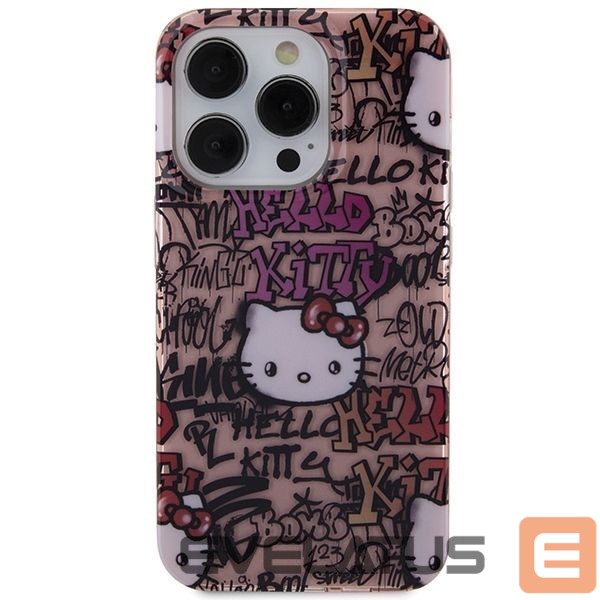 Tagakaaned Hello Kitty Hello Kitty IML Tags Graffiti case for iPhone 14 Pro Max - pink