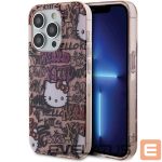 Tagakaaned Hello Kitty  Hello Kitty IML Tags Graffiti case for iPhone 15 Pro - pink 