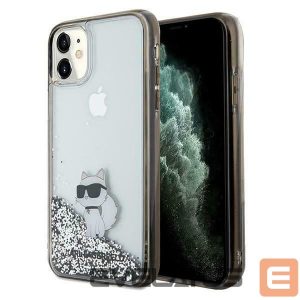Tagakaaned Karl Lagerfeld  Karl Lagerfeld Liquid Glitter Choupette case for iPhone 11 / Xr - transparent 